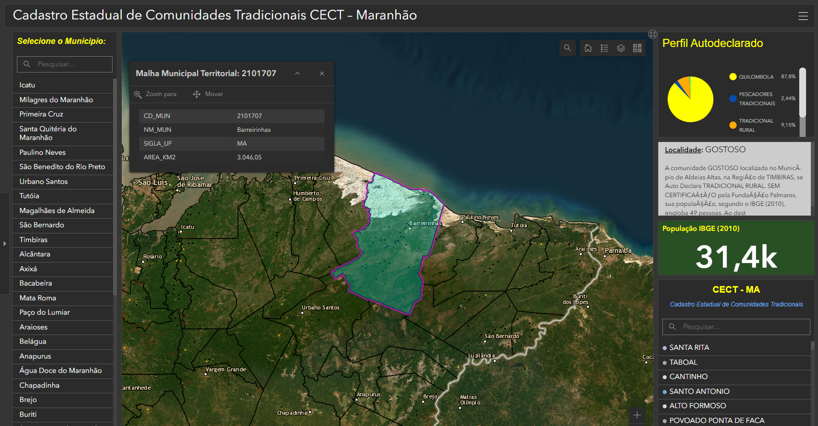 Imesc lança ferramenta de espacialização de Comunidades Tradicionais no Maranhão