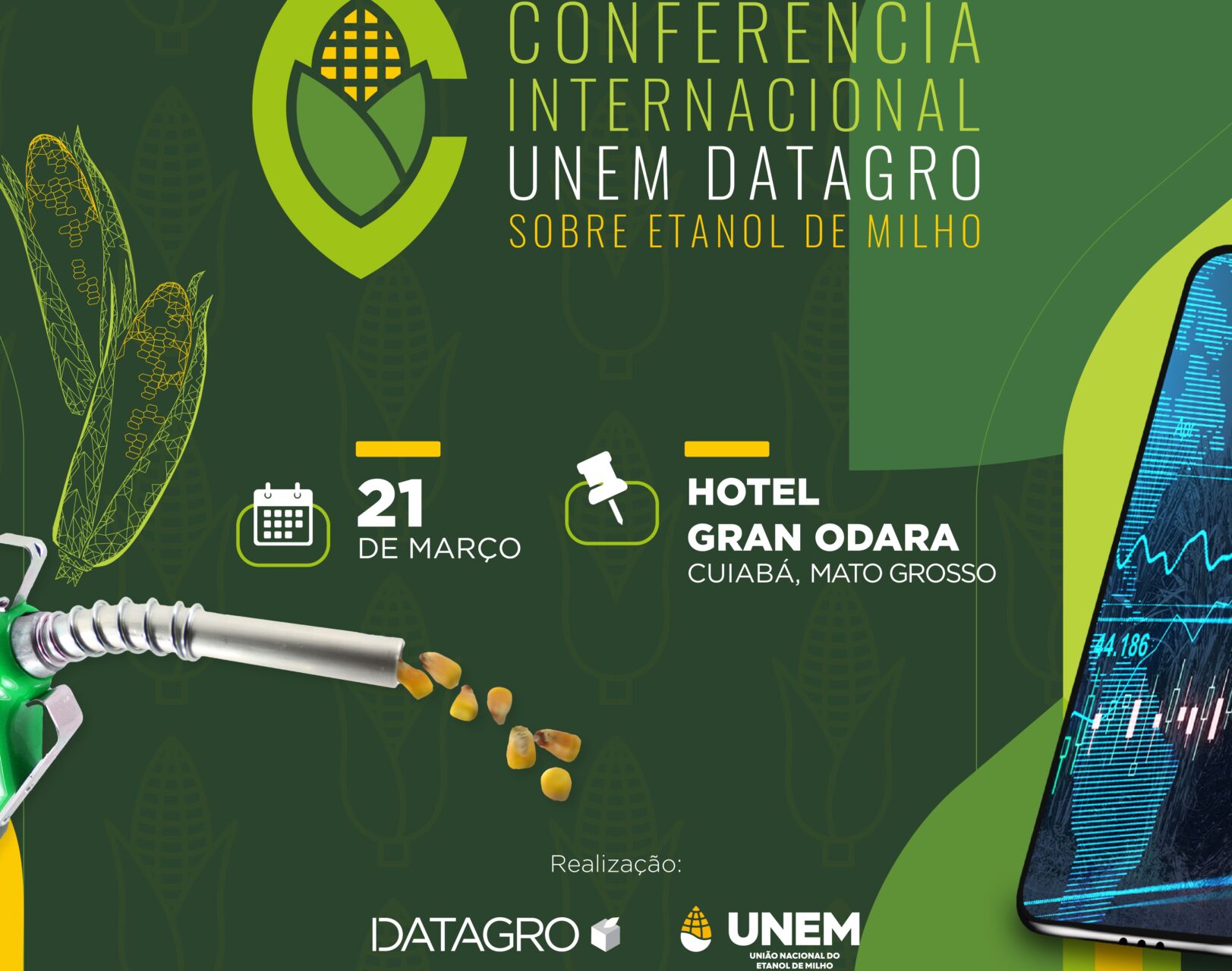 UNEM e DATAAGRO promovem primeira Conferência Internacional sobre etanol de milho