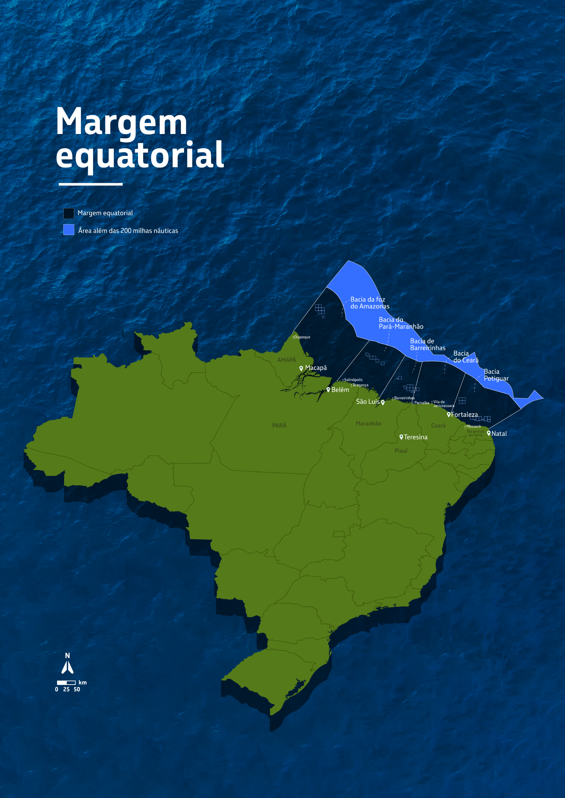 ONU aprova pedido brasileiro de ampliação da Margem Equatorial